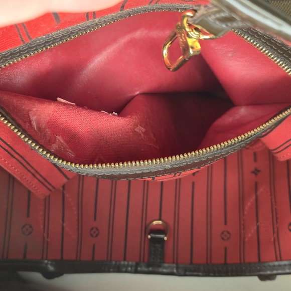 Louis Vuitton Damier Ebene Neverfull Tote Bag MM Size - Picture 13 of 15